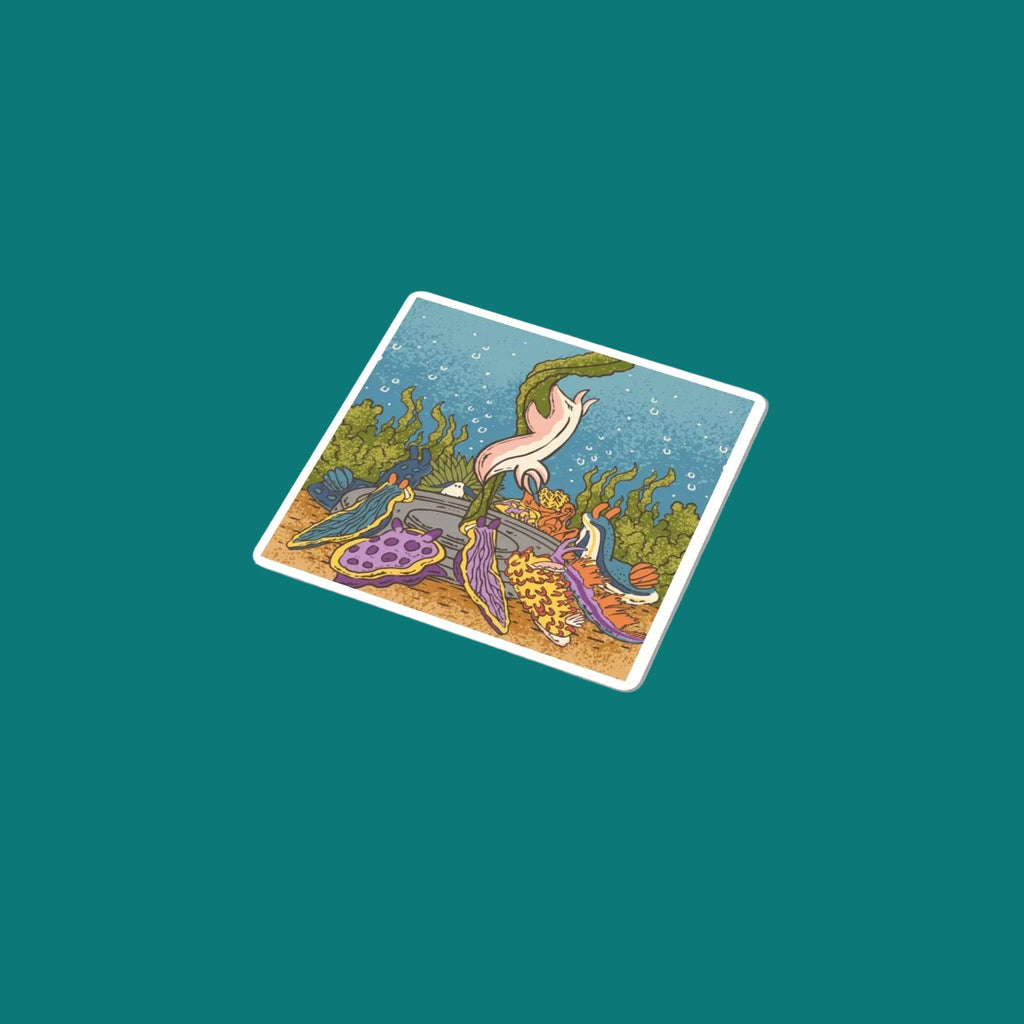 Lets Get Nudi Sticker - Sounds Aquatic Design
